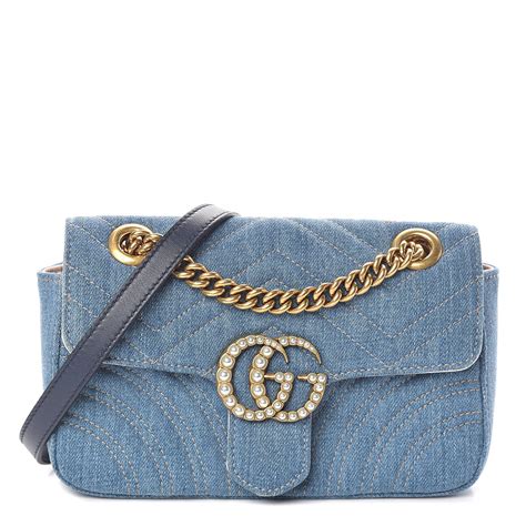 gucci small handbag|gucci mini denim bag.